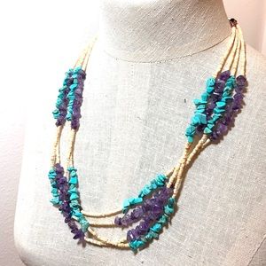Navajo Turquoise multi-strand necklace